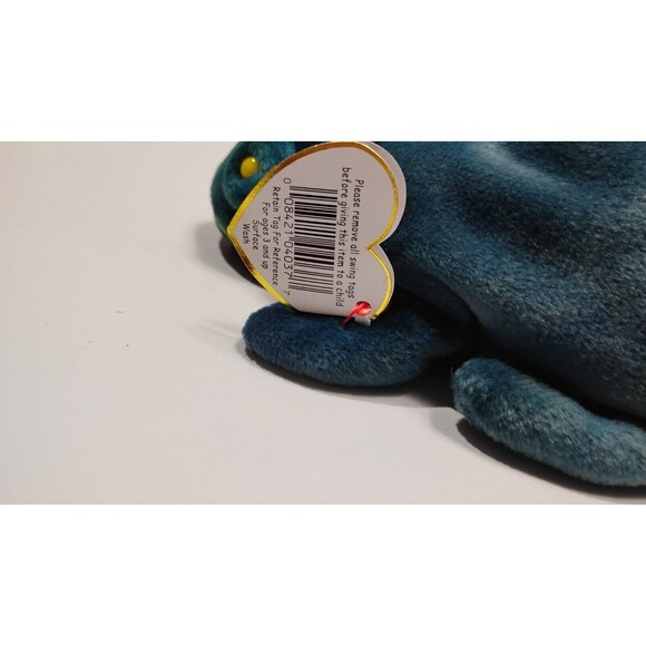 TY Beanie Baby Rainbow the Chameleon DOB October 14, 1997 MWMT Plush - Picture 5 of 5